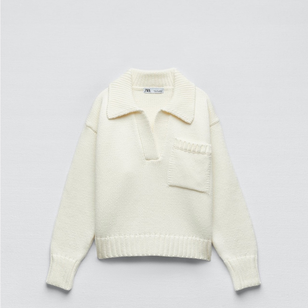 NWT zara knit polo